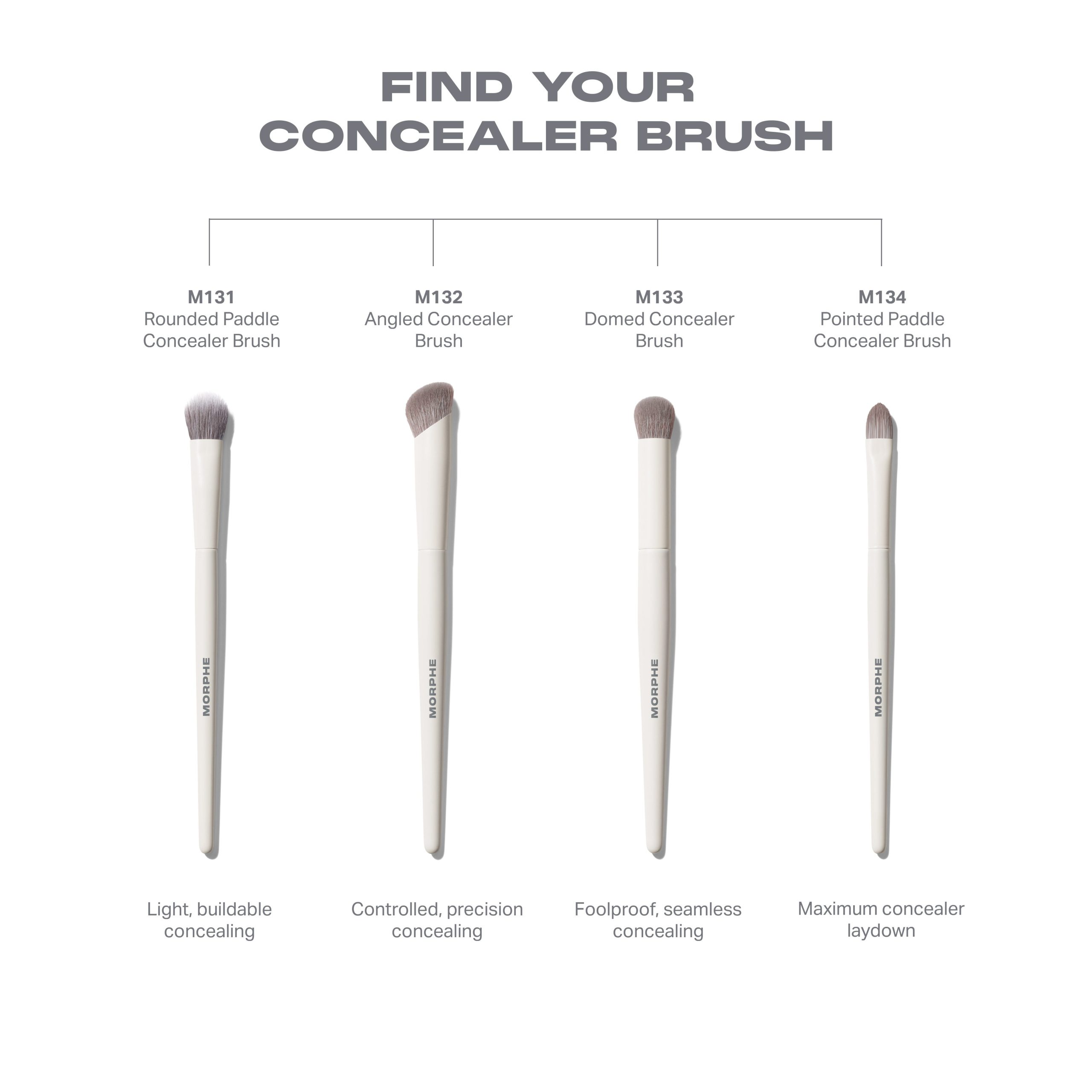 M134 Pointed Paddle Concealer Brush - Image 5