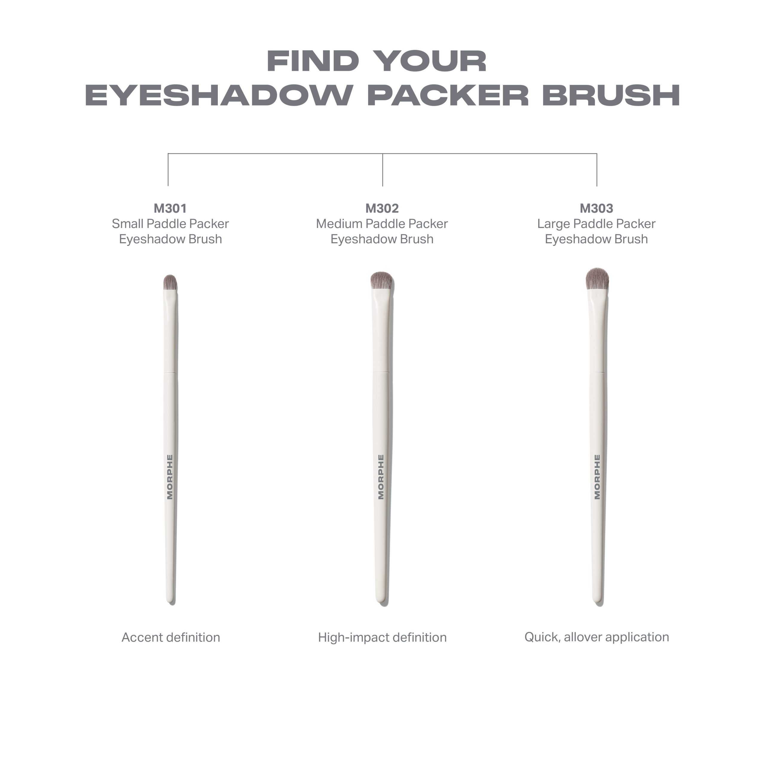 M302 Medium Paddle Packer Eyeshadow Brush - Image 5