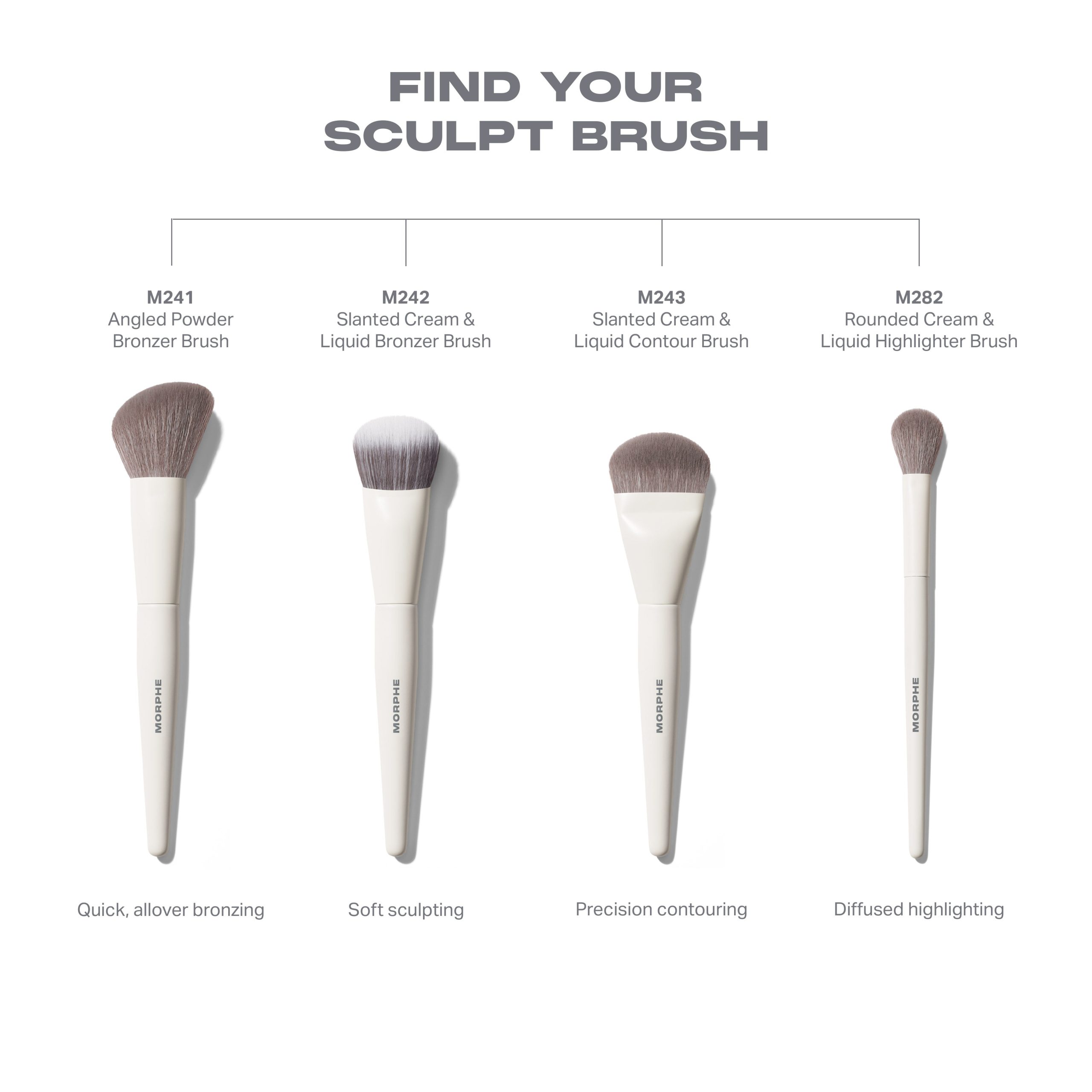 M282 Rounded Cream & Liquid Highlight Brush - Image 5