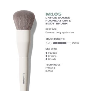 Alternative view of M105 Large Domed Foundation & Body Brush