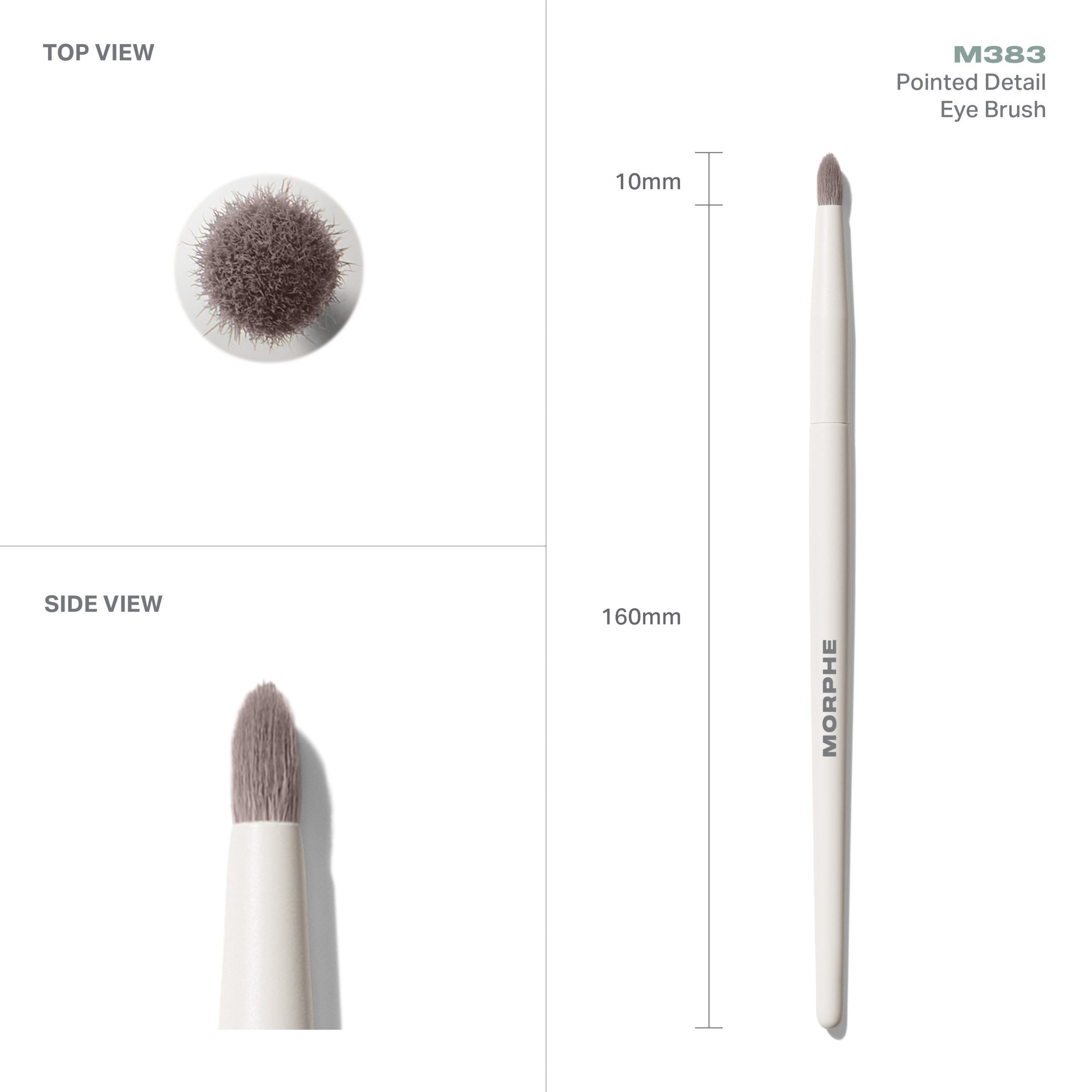 M383 Pointed Detail Eye Brush - Image 4