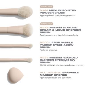 Alternative view of Oat Latte 5-Piece Face & Eye Brush Set